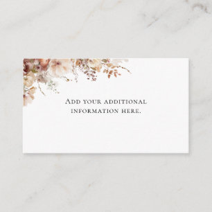 Neutral Watercolor Floral Enclosure Card