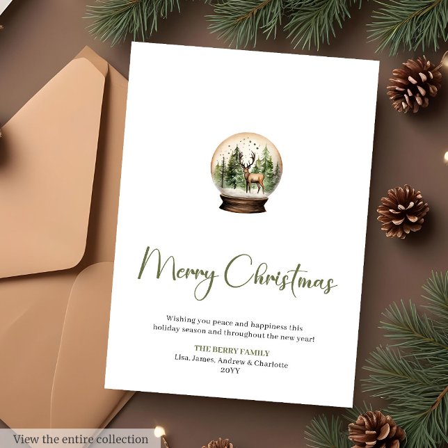 Neutral Watercolor Holiday Christmas Greeting Card (Neutral Watercolor Holiday Christmas Greeting Card

)