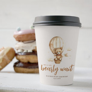 Neutral We Can Bearly Wait Paper Cups