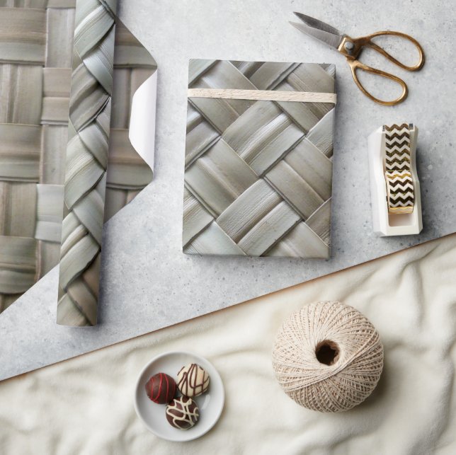 Neutral Weaved Wrapping Paper (Crafts)