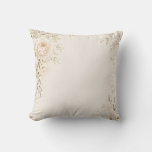 Neutral Wedding with Refined Florals Cushion
