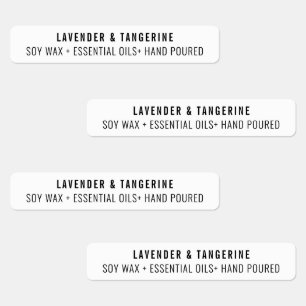 Neutral White Candle Tamper-proof Seal Labels