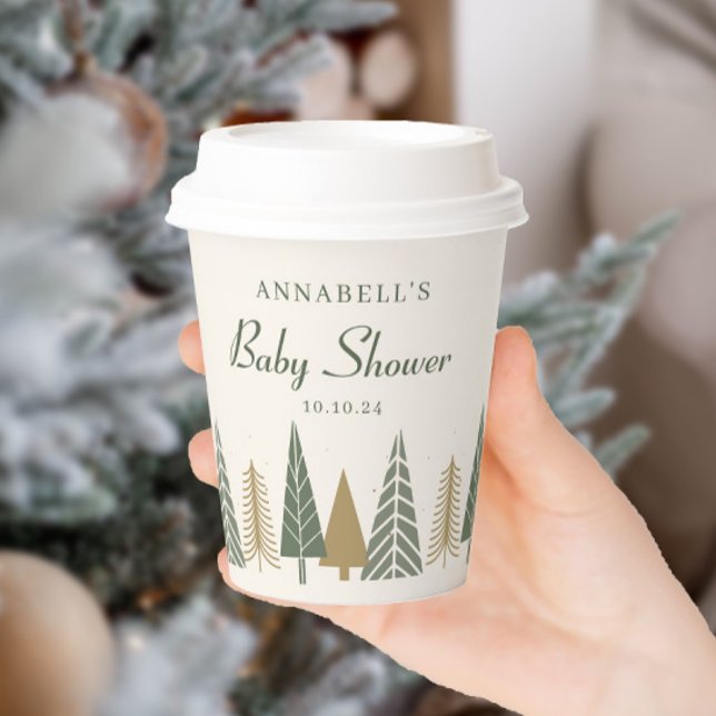 Neutral Winter Baby Shower Paper Cups (Creator Uploaded)