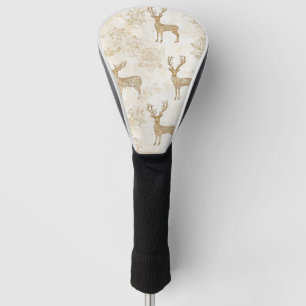 Neutral Woodland Deer Pattern Golf Head Cover
