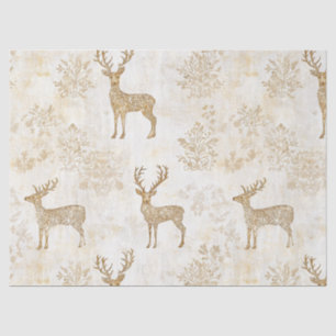 Neutral Woodland Deer Pattern Tissue Paper