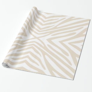 Neutral Zebra Wrapping Paper