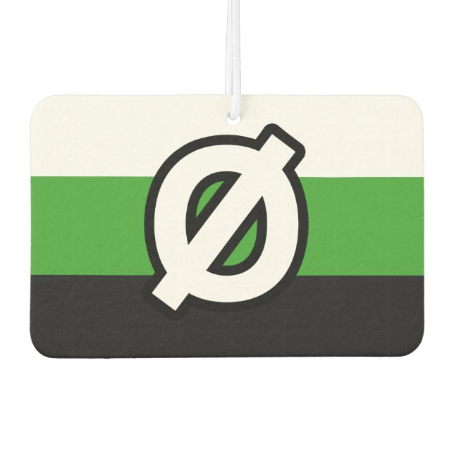 Neutrois Pride Car Air Freshener (Front)