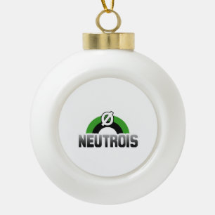 Neutrois Pride Ceramic Ball Christmas Ornament