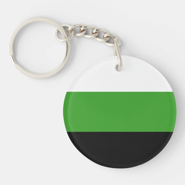 Neutrois Pride Flag Key Ring (Front)