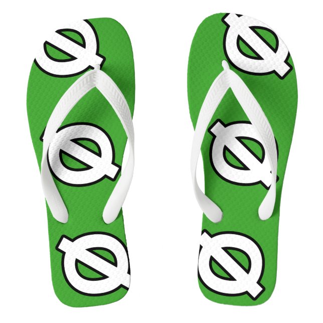 Neutrois Pride Flip Flops (Footbed)