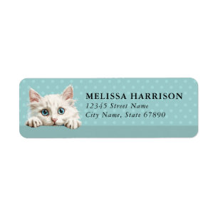 Neva Masquerada Cat Return Address Labels