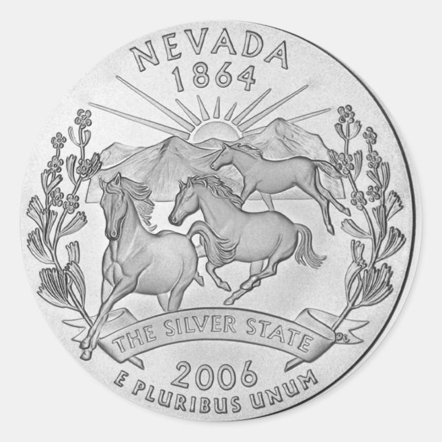 Nevada 2006_NV_Unc Classic Round Sticker (Front)