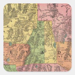 Nevada 3 square sticker