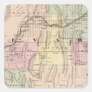 Nevada 5 square sticker