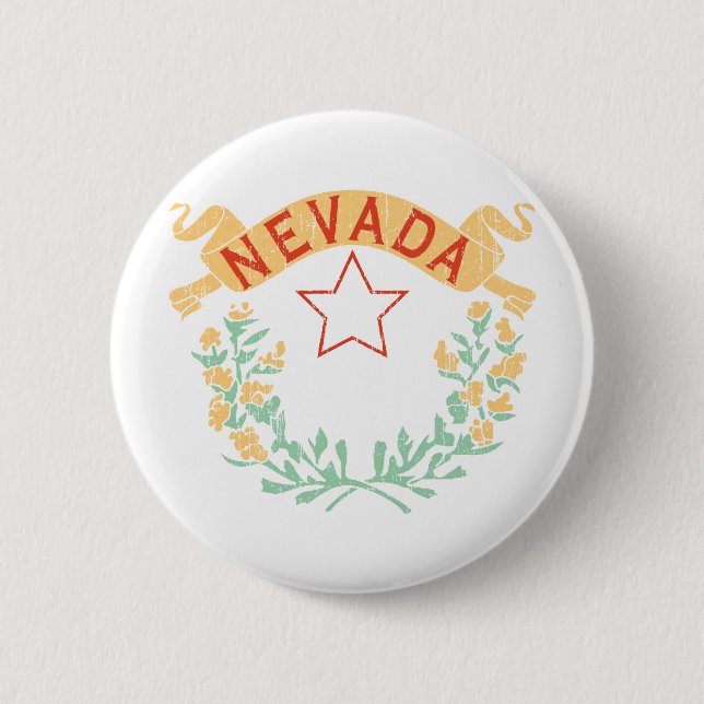 Nevada 6 Cm Round Badge (Front)
