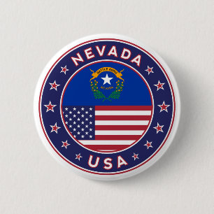 Nevada 6 Cm Round Badge