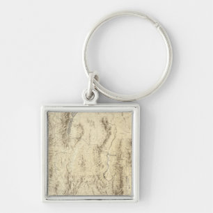 Nevada and Utah Key Ring
