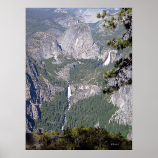 Nevada and Vernal Falls (Poster) Poster