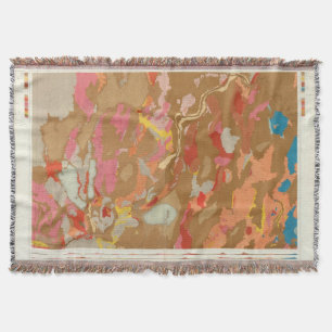 Nevada Basin Geological Throw Blanket