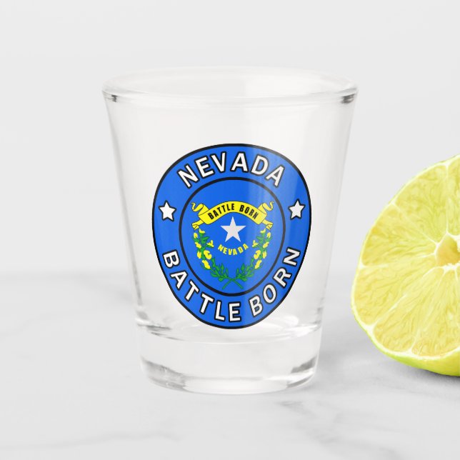 Nevada Battle Born Shot Glass (Front)