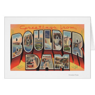 Nevada - Boulder Dam - Large Letter Scenes