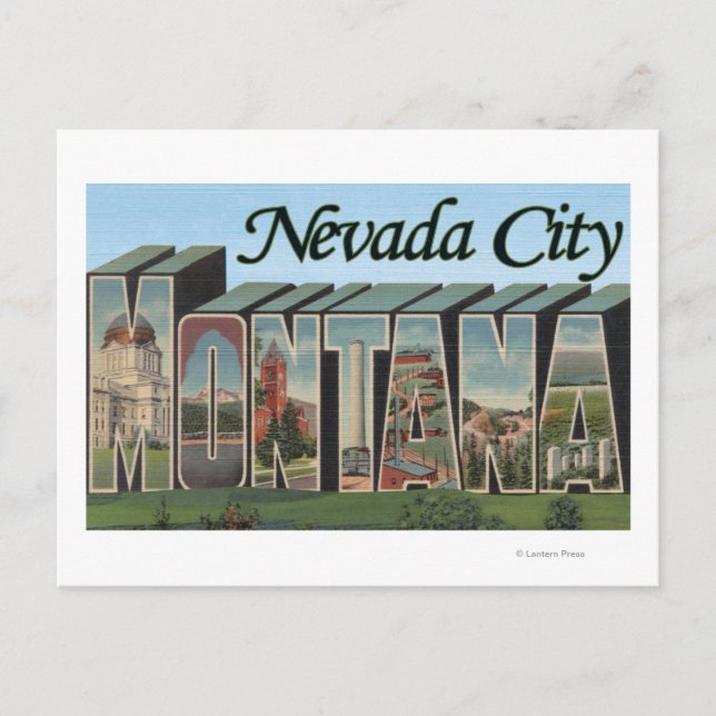 Nevada City, Montana Postcard (Front)
