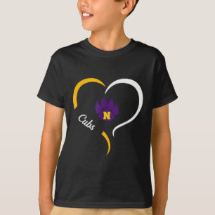 Nevada Cubs Logo Half Heart Slogan Hs T-Shirt