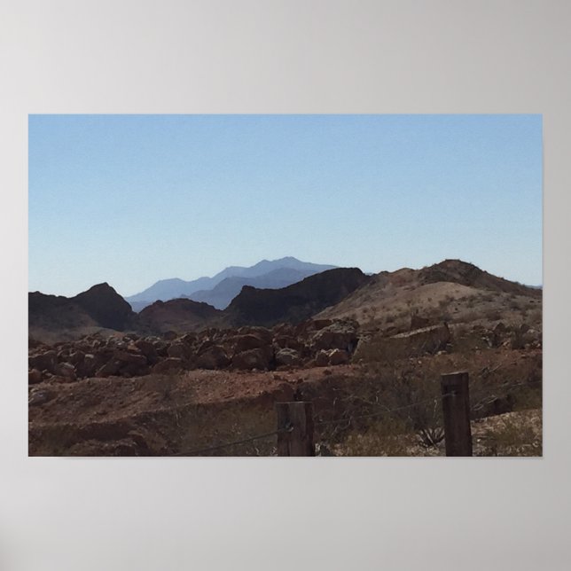 Nevada Desert Mountains Poster (Front)
