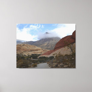 Nevada Desert Scene Calico Basin Canvas Print