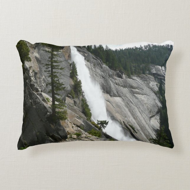 Nevada Falls at Yosemite National Park Decorative Cushion (Front)