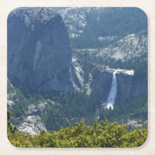 Nevada Falls from the Panorama Trail Square Paper Coaster