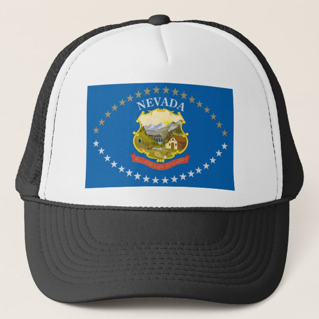 Nevada Flag (1915-1929) Trucker Hat (Front)