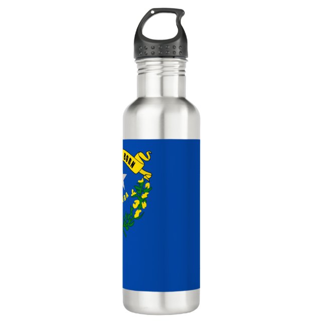 Nevada Flag 710 Ml Water Bottle (Front)