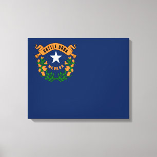 Nevada flag canvas print