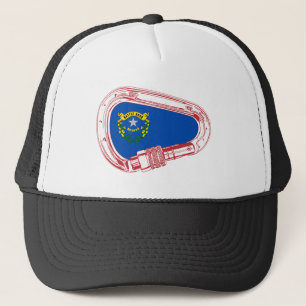 Nevada Flag Climbing Carabiner Trucker Hat