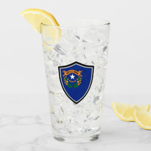 Nevada flag glass