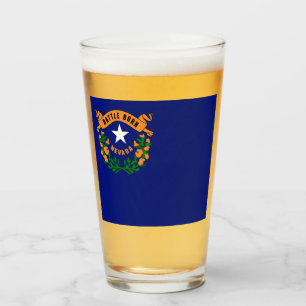 Nevada flag glass
