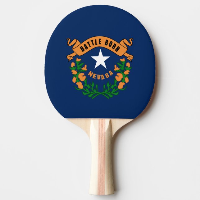 Nevada flag ping pong paddle (Front)