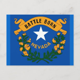 Nevada Flag Postcard