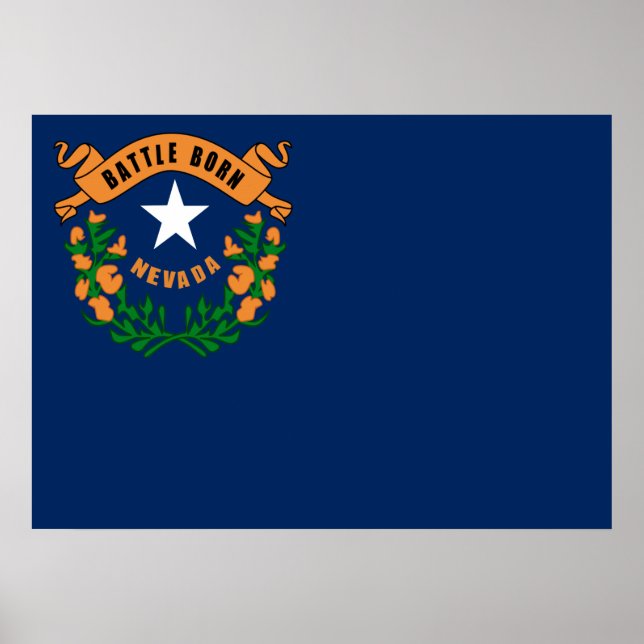 Nevada flag poster (Front)