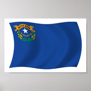 Nevada Flag Poster Print