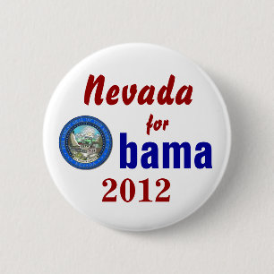 Nevada for Obama 2012 6 Cm Round Badge
