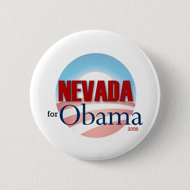 NEVADA for Obama 6 Cm Round Badge (Front)
