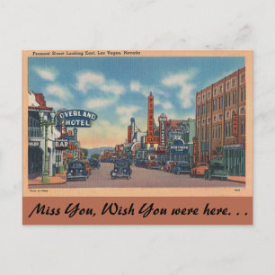 Nevada, Fremont Street, Las Vegas Postcard
