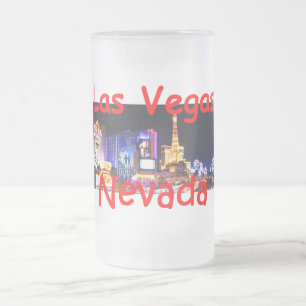 NEVADA FROSTED GLASS BEER MUG