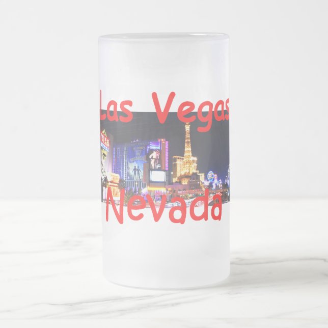 NEVADA FROSTED GLASS BEER MUG (Center)