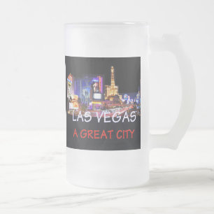 NEVADA FROSTED GLASS BEER MUG
