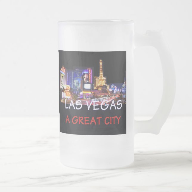 NEVADA FROSTED GLASS BEER MUG (Right)