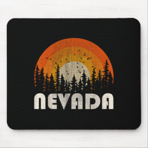 Nevada - funny nature vintage hiking 60s 70s 80s mouse mat