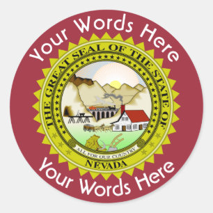 Nevada Great Seal Custom Sticker